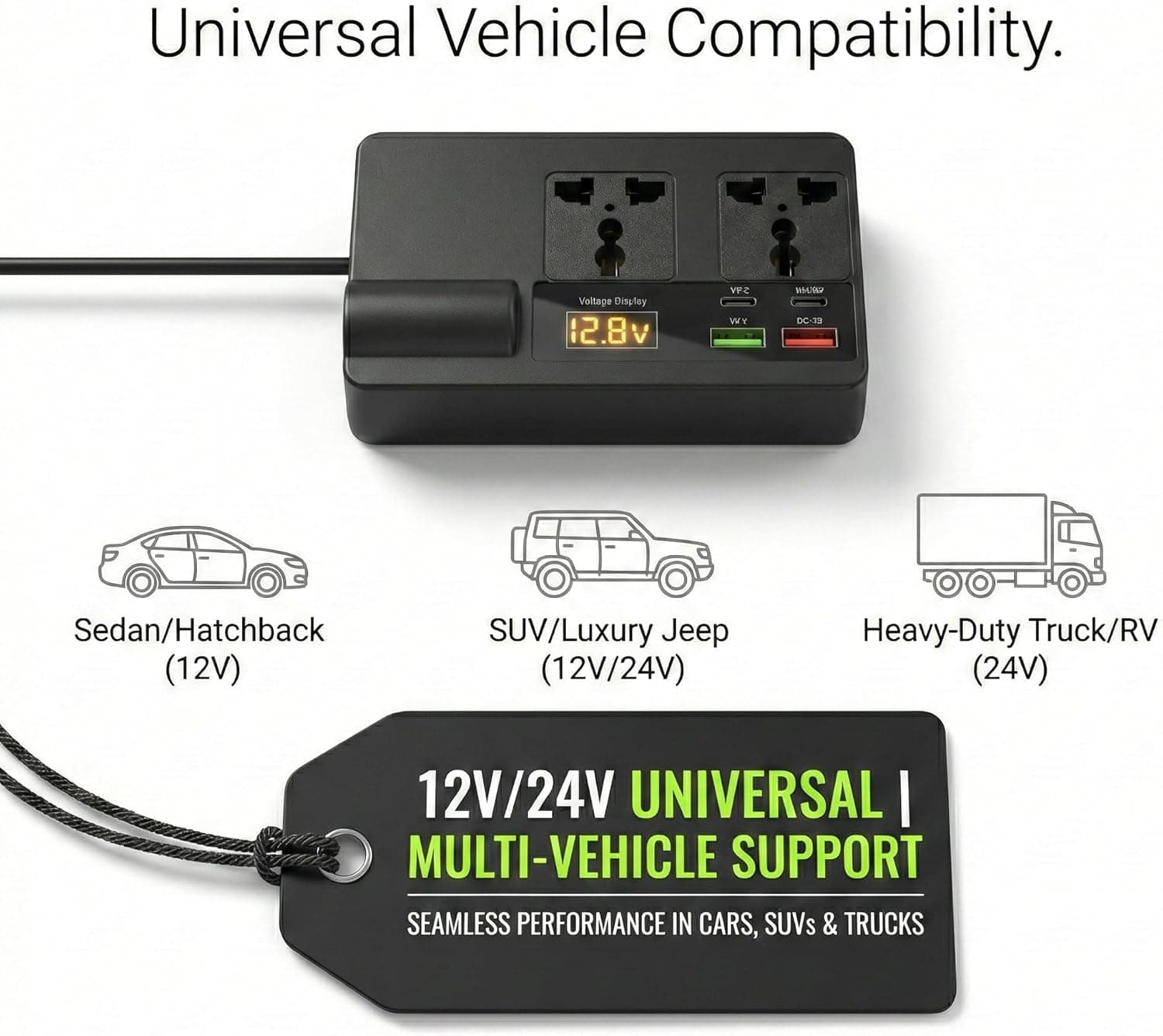 EchoRepel 200W pure sine wave car inverter - view 4