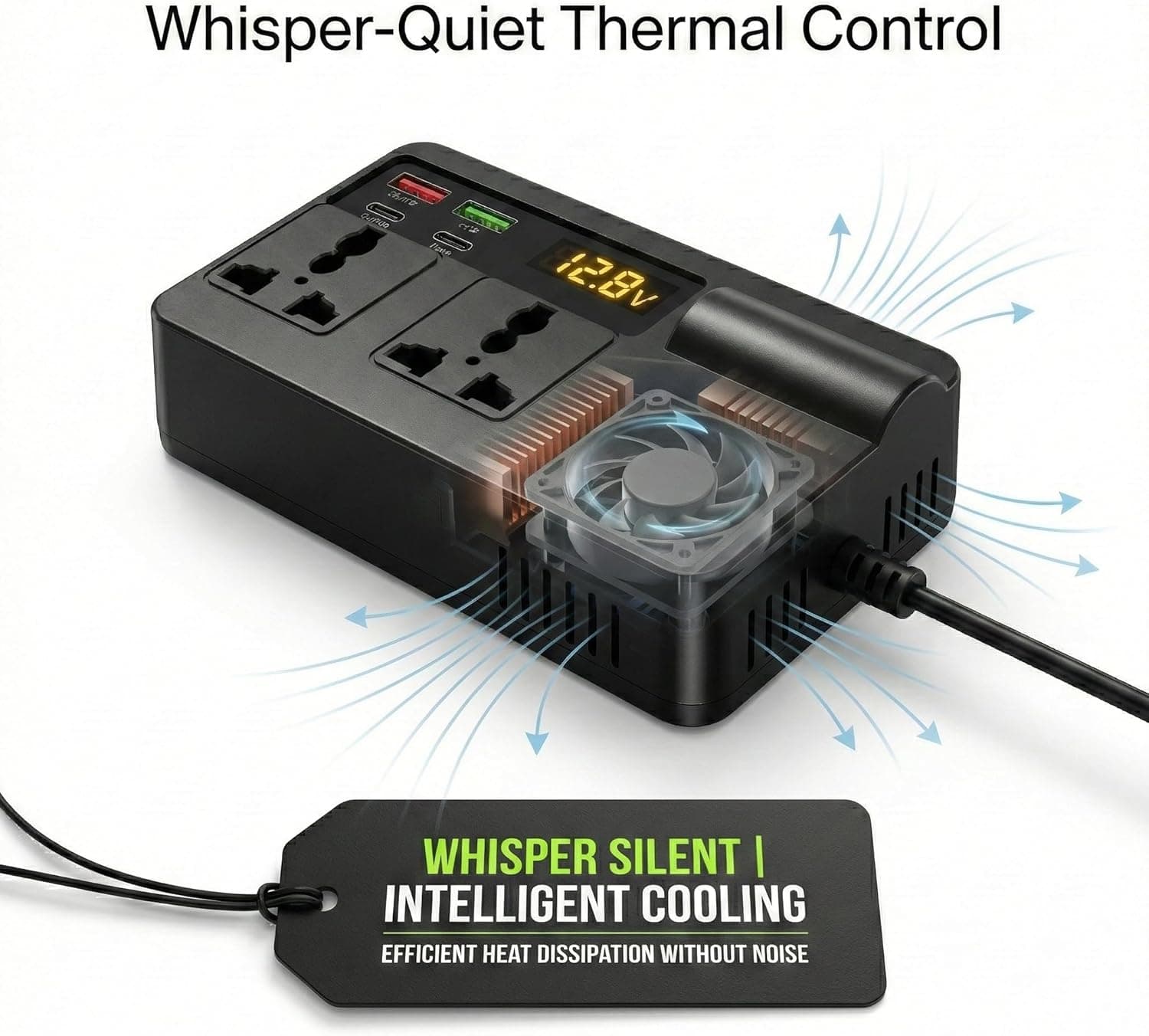 EchoRepel 200W pure sine wave car inverter - view 7