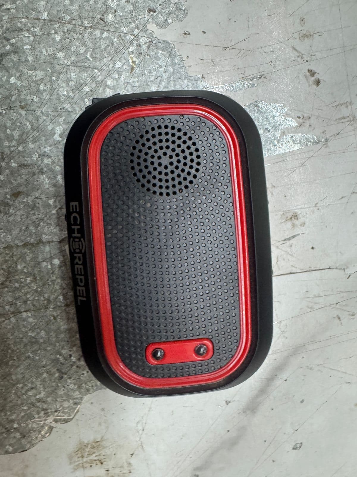 Vikram's Echo Repel placed in his basement parking area