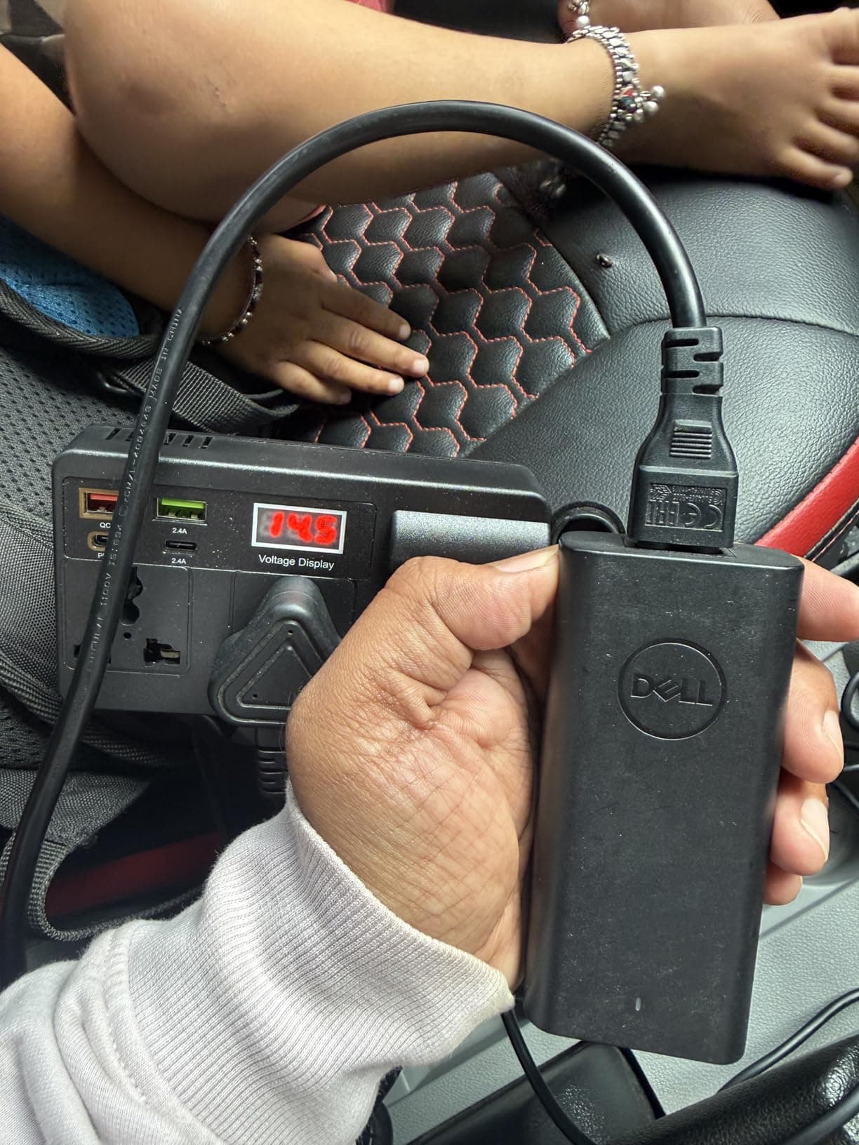 Neha Verma using the EchoRepel inverter